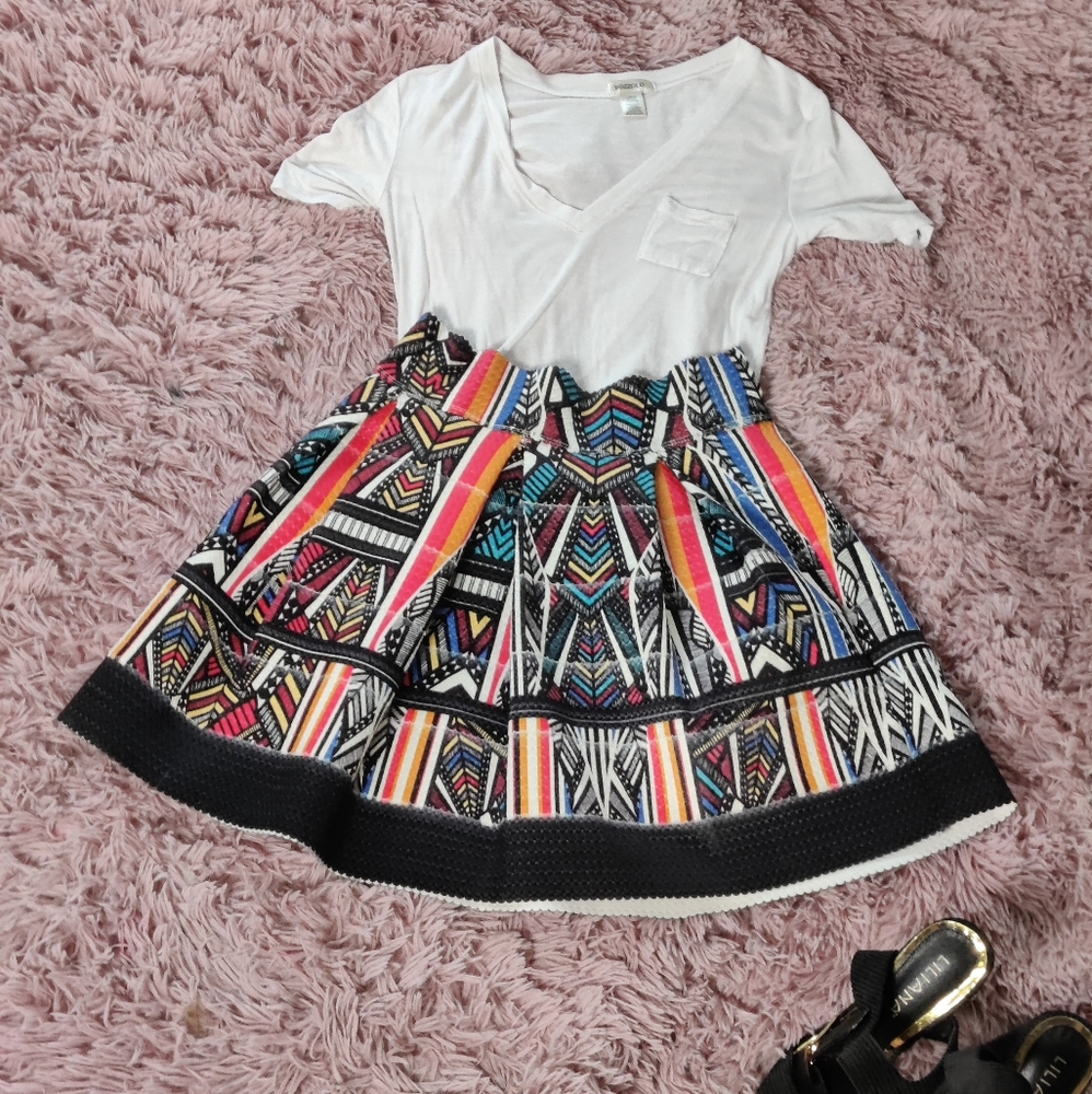 Multi-colored Tribal Skirt